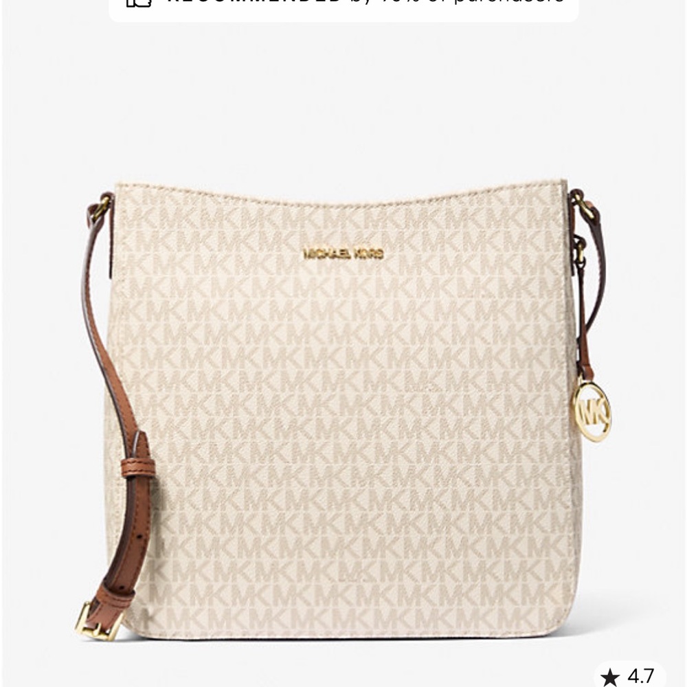 NWOT Michael Kors Jet Set Travel Large Logo Messenger Bag